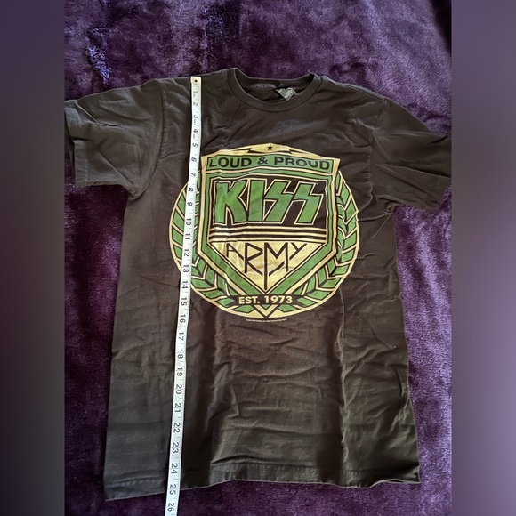 KISS ARMY Official Men's Unisex Black T-Shirt Size Small Paul Stanley Gene - Picture 5 of 6